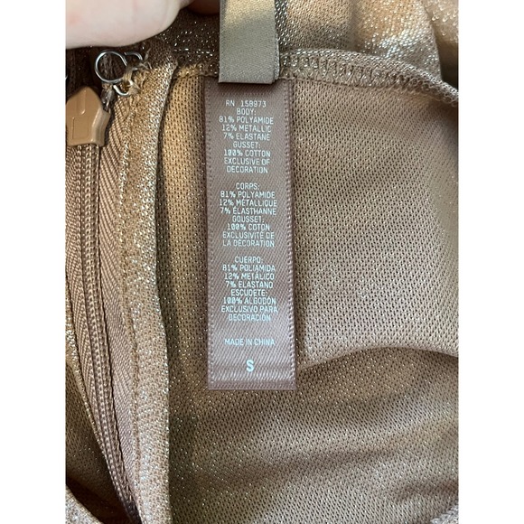 SKIMS Shimmer Catsuit Long Sleeve Bodysuit Jumpsuit Small S - Picture 5 of 9